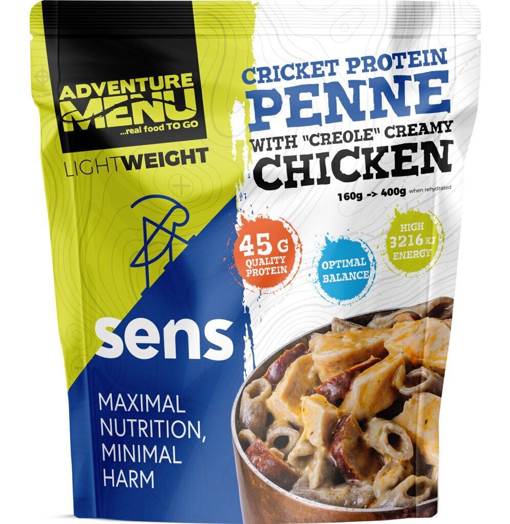 Levně Adventure Menu® - Cvrččí proteinové penne s kuřecím masem 400 g