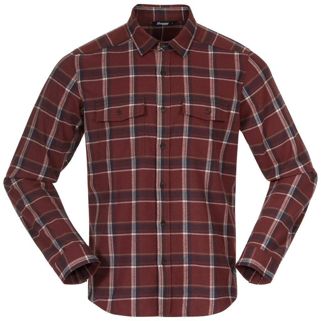 Levně Flanelová košile Tovdal Bergans® – Amarone Red / Dark Shadow Grey Check