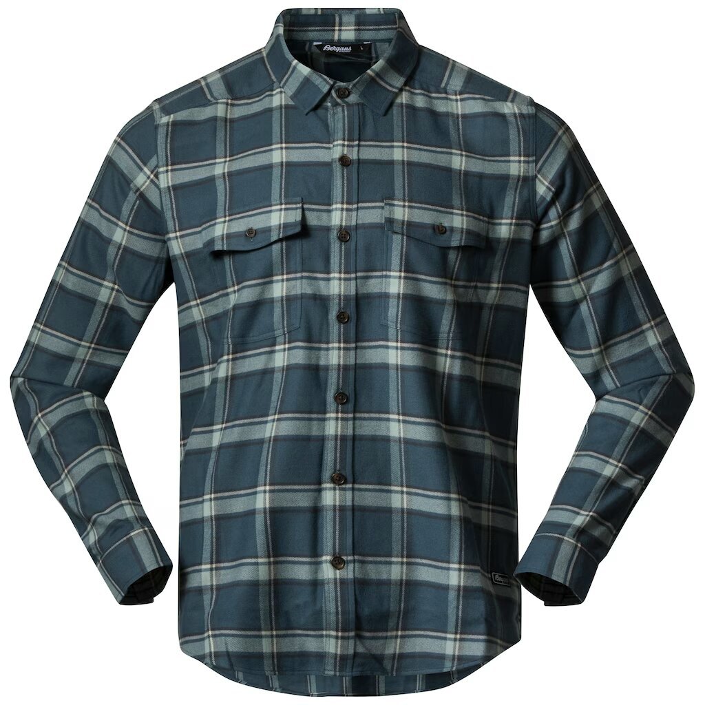Levně Flanelová košile Tovdal Bergans® – Orion Blue / Misty Forest Check