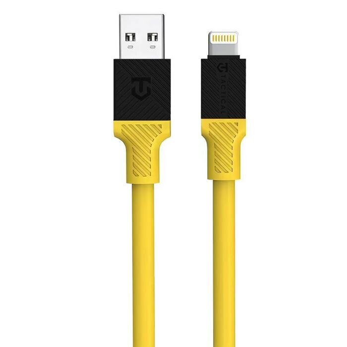 Levně Kabel Fat Man Cable Tactical®, USB-A/Lightning – Žlutá