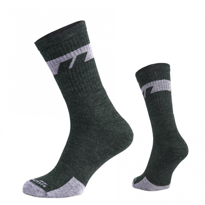 Levně Ponožky Alpine Merino Medium Pentagon® – Olive Green