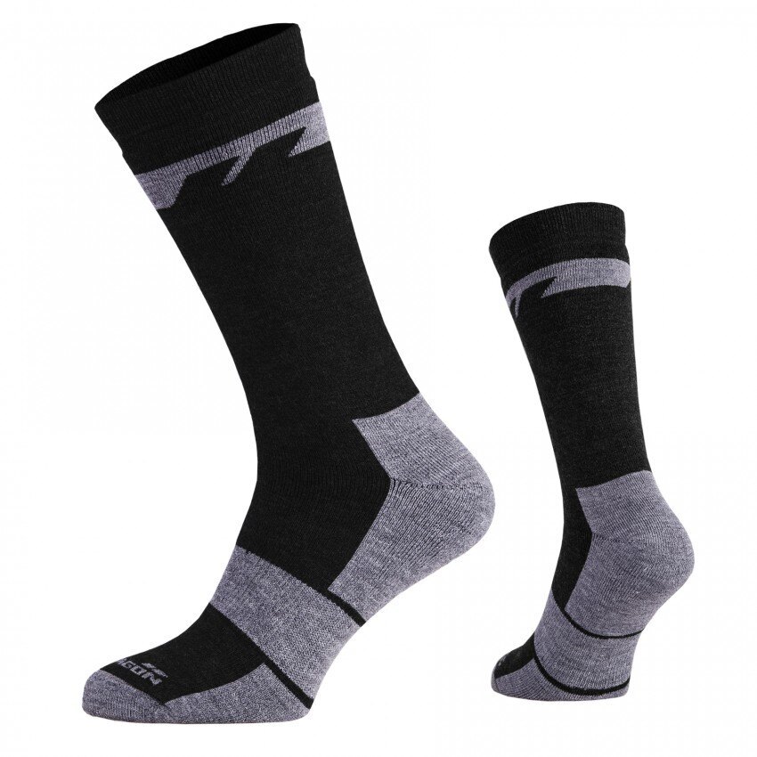 Levně Ponožky Alpine Merino Heavy Pentagon® – Černá