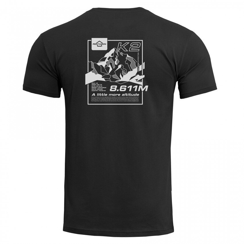 Levně Pánské tričko K2 Mountain Pentagon® – Černá