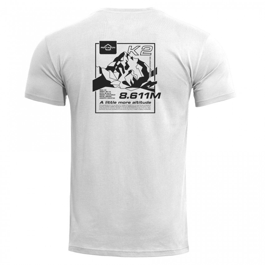 Levně Pánské tričko K2 Mountain Pentagon® – Bílá