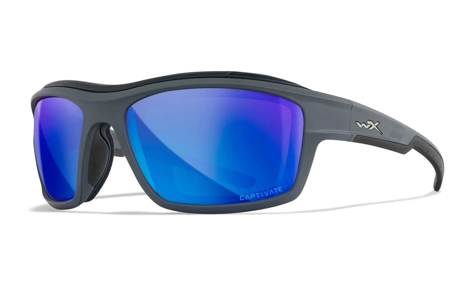 Levně Sluneční brýle Ozone Wiley X® – Captivate™ modré polarizované, Černá