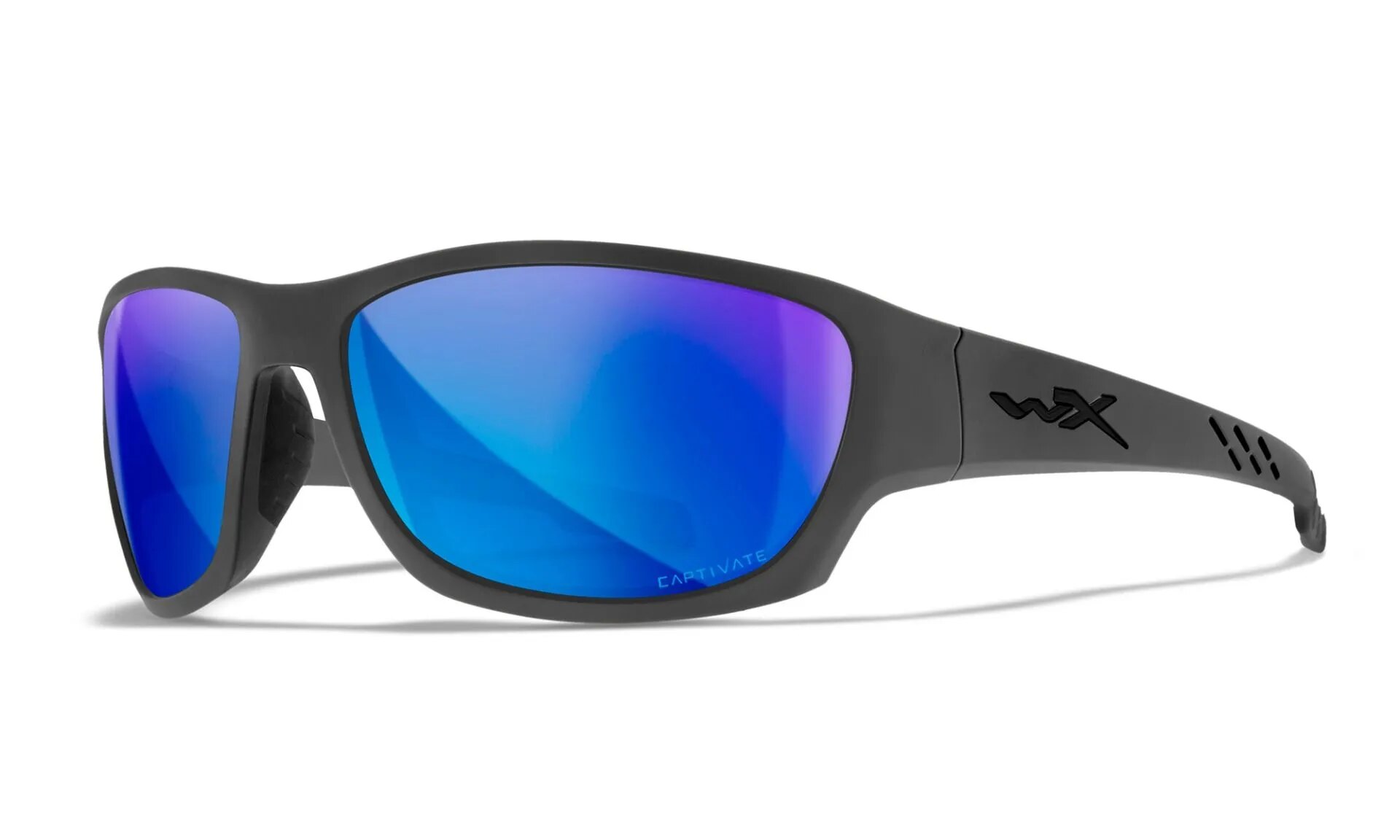 Levně Sluneční brýle Climb Wiley X® – Captivate™ modré polarizované, Šedá
