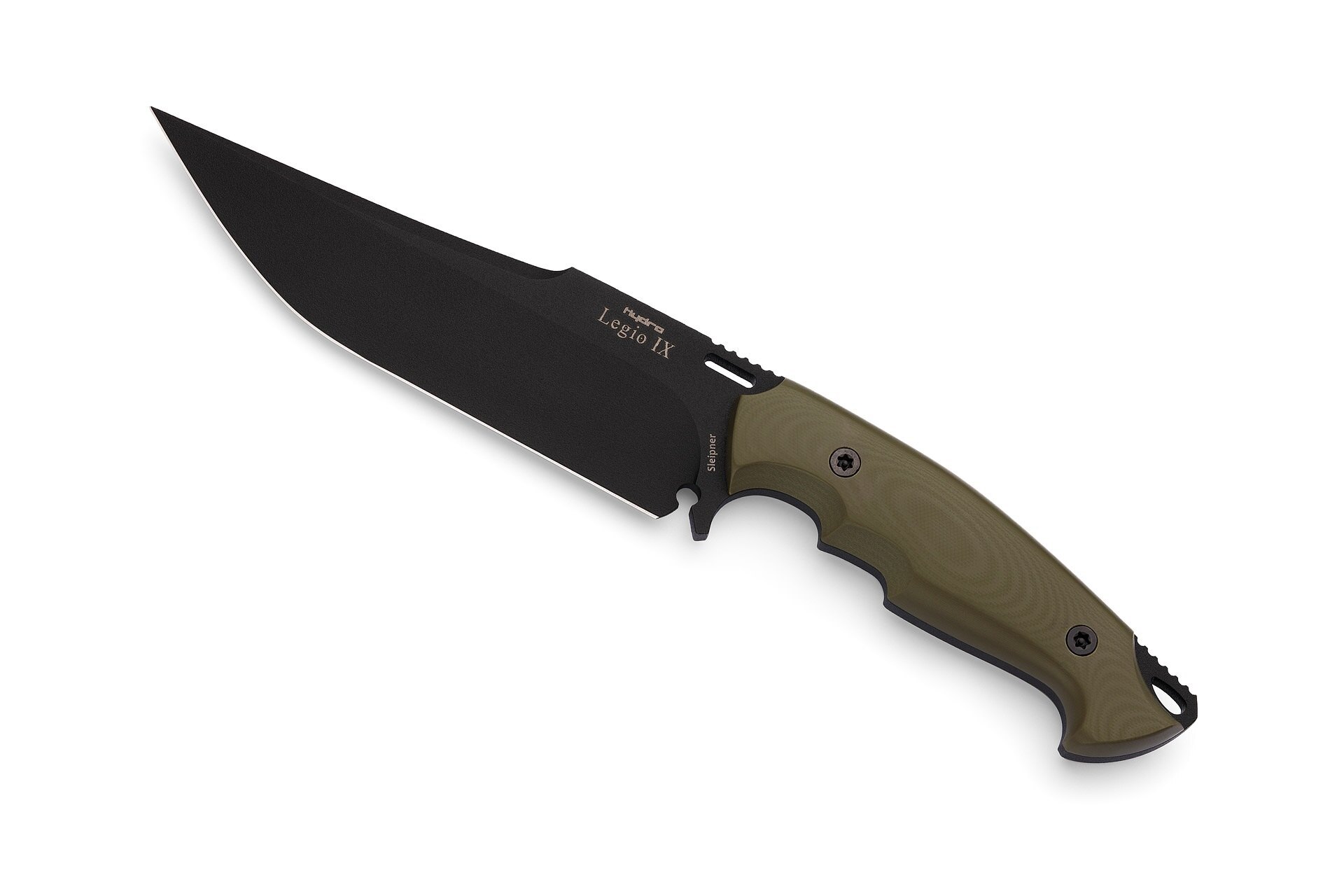 Levně Nůž Legio IX Hydra Knives® – Černá čepel, Olive Green
