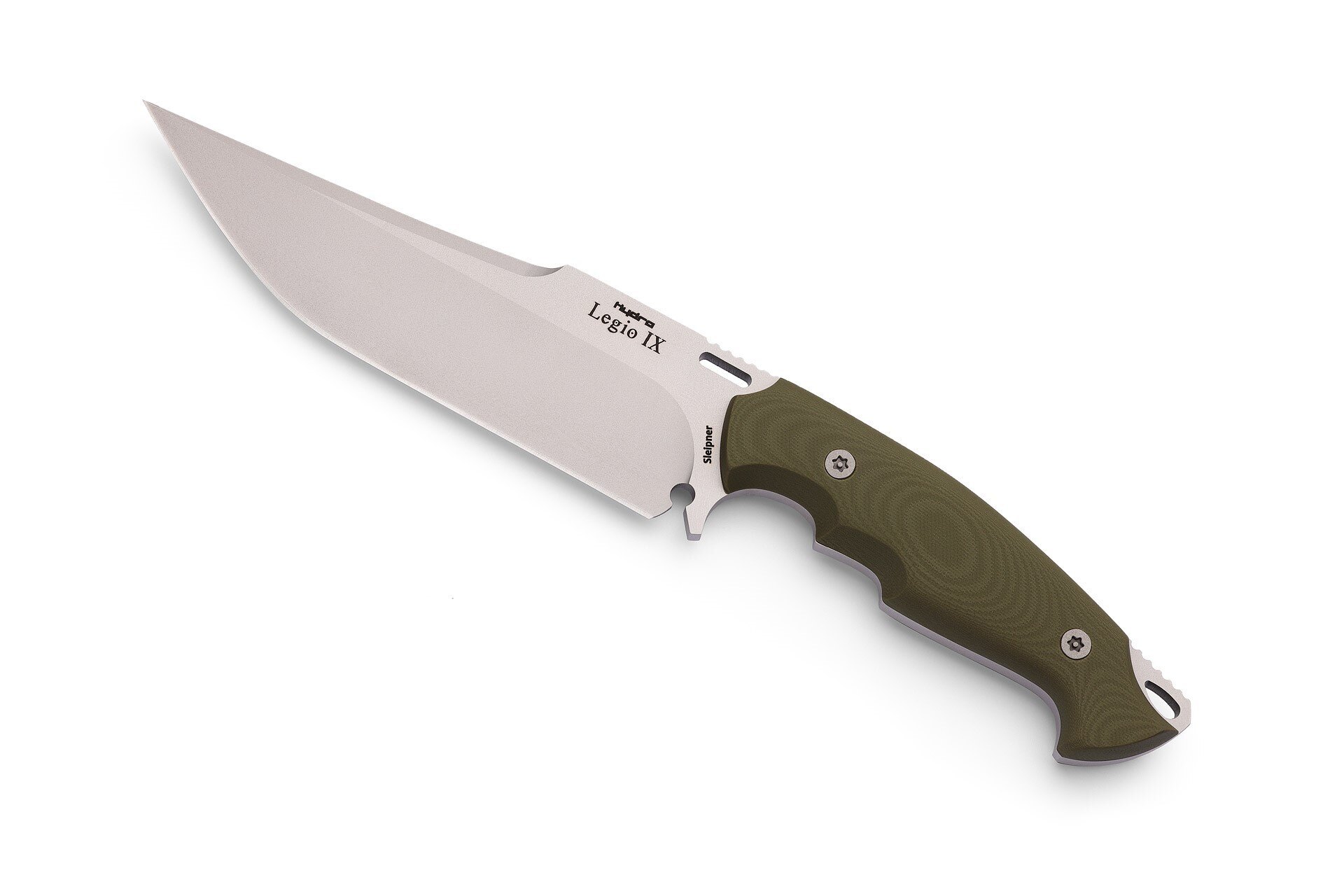 Levně Nůž Legio IX Hydra Knives® – Stříbrná čepel – Satin, Olive Green