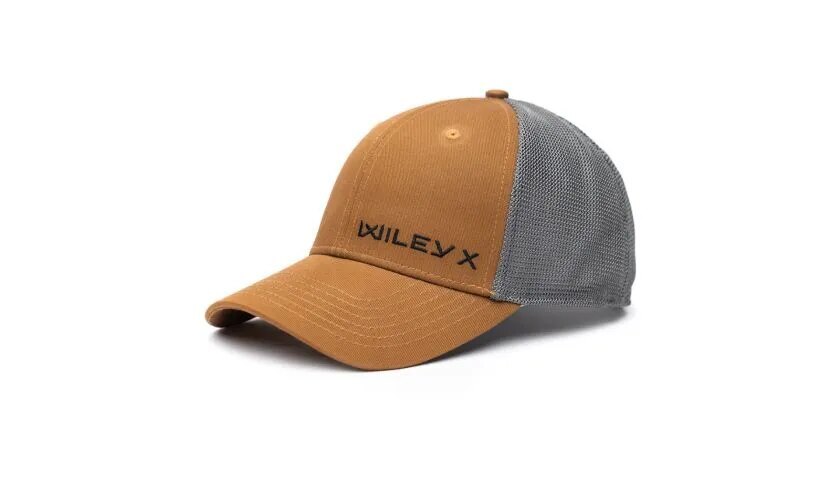Levně Kšiltovka Trucker Cap Logo Wiley X® – černá, Tan/Grey