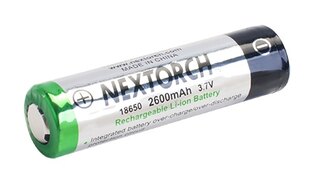 Baterie 18650 NexTorch® dobíjecí (2600 mAh)