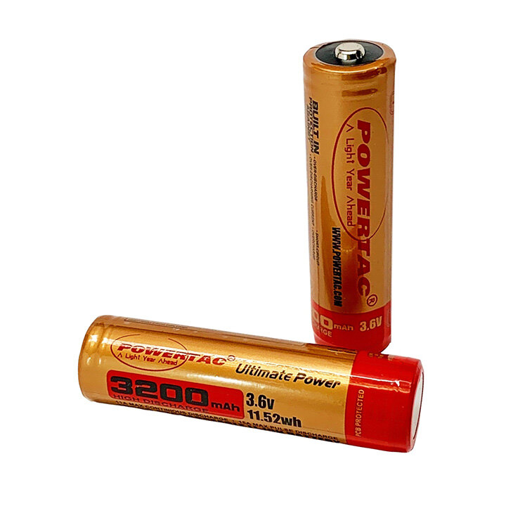 Baterie Powertac® 18650 dobíjecí (3200 mAh)
