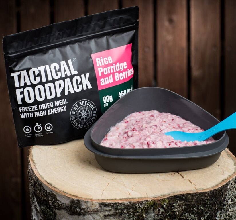 Dehydrované jídlo Tactical Foodpack® rýžová kaše s malinami
