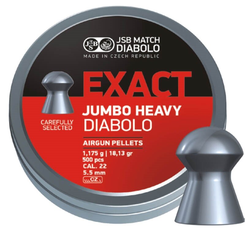Diabolky Exact Jumbo Heavy 5.52 mm JSB® / 250 ks