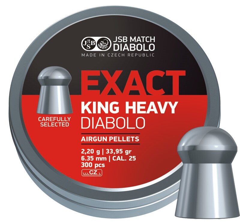 Diabolky Exact King Heavy 6.35 mm JSB® / 150 ks