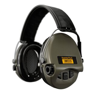 Elektronické chrániče sluchu Supreme Pro-X Sordin®, kožený náhlavník