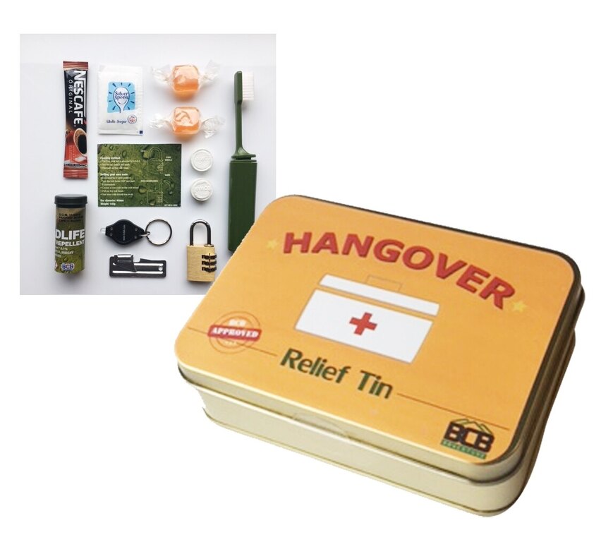Krabička poslední záchrany BCB® Hangover Relief Tin