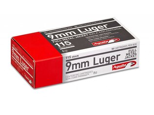 Náboje FMJ Aguila® / 9 mm Luger / 7,5 g - 115 grs / 50 ks