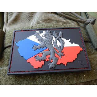 Nášivka JTG® mapa ČR se lvem - barevná