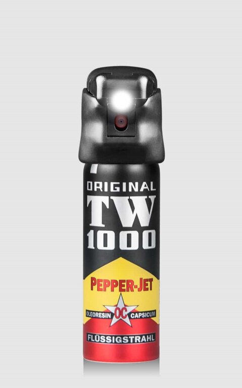 Obranný sprej se světlem Pepper - Jet TW1000® / 63 ml