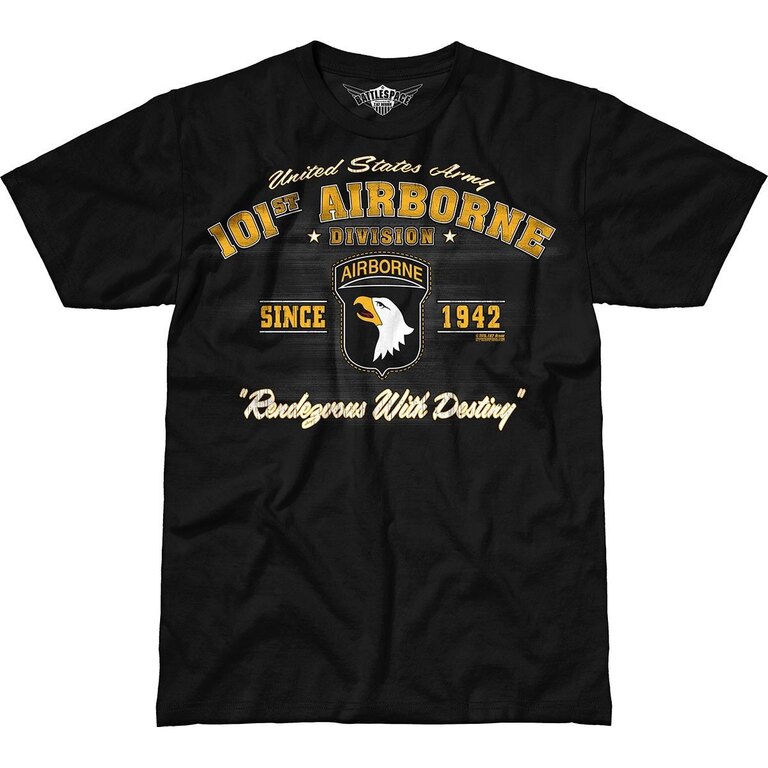 Pánské tričko 7.62 Design® 101st Airborne Vintage - černé