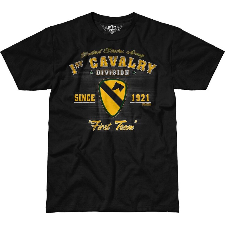 Pánské tričko 7.62 Design® 1st Cavalry Vintage - černé
