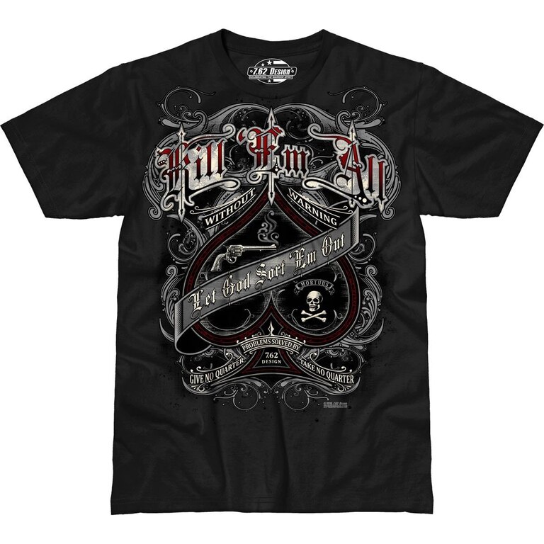 Pánské tričko 7.62 Design® Kill 'Em All - černé