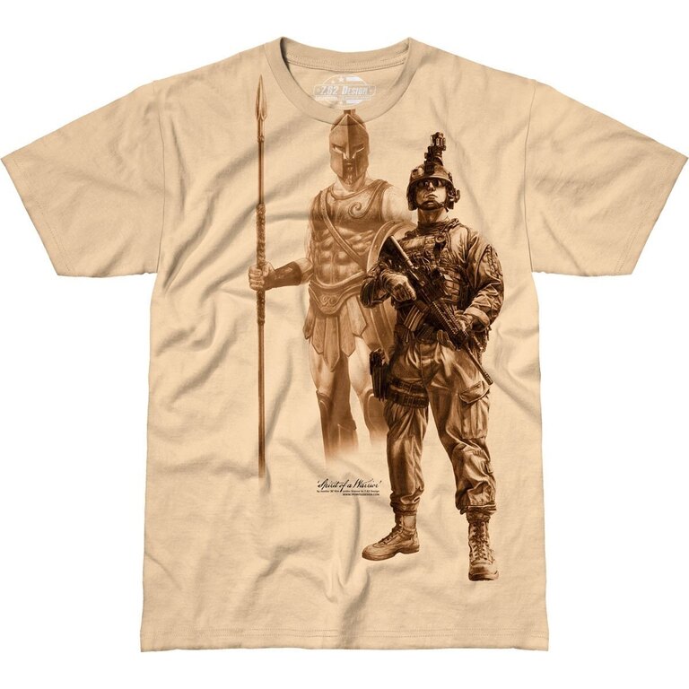 Pánské tričko 7.62 Design® Spirit of a Warrior - khaki