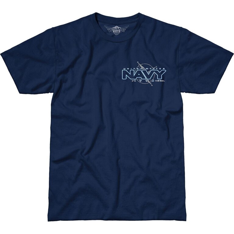 Pánské tričko 7.62 Design® US Navy Compass - modré