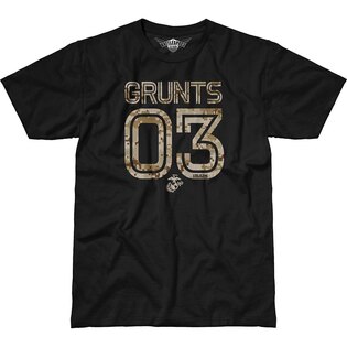 Pánské tričko 7.62 Design® USMC 03 Grunts - černé