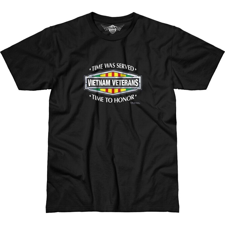 Pánské tričko 7.62 Design® Vietnam Veterans Time Served - černé