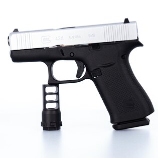 Pistole Glock 43X Silver Slide / ráže 9×19