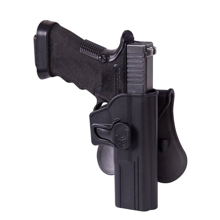 Pistolové pouzdro s pojistkou a s pádlem Helikon-Tex® Glock 17 - černé
