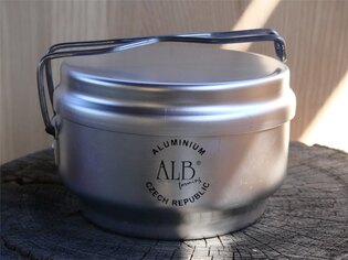 Třídílné hliníkové kempingové nádobí - ešus ALB®