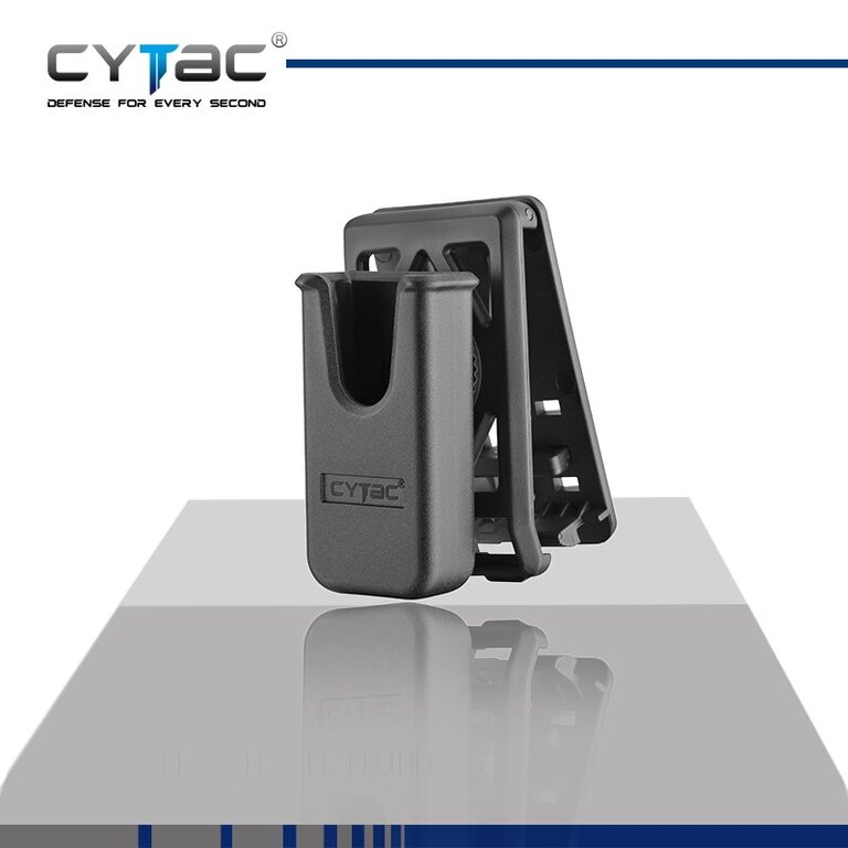 Univerzální pouzdro na zásobník s klipem na opasek Cytac® .22, .380 a 9 mm Makarov - černé