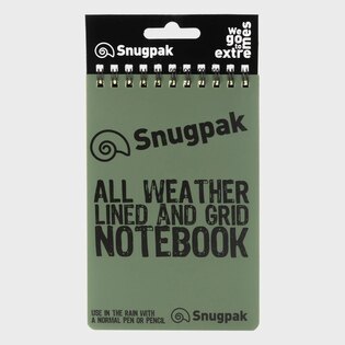 Voděodolný poznámkový blok Snugpak® linkovaný, čtverečkovaný