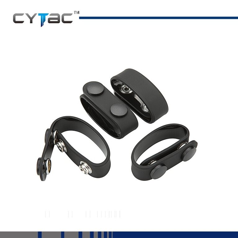 Zajišťovací spony Duty Gear na služební opasek Cytac® 4 kusy - černé