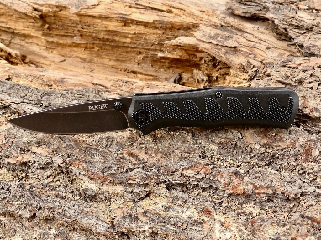 Zavírací nůž Ruger™ CRKT® - černý